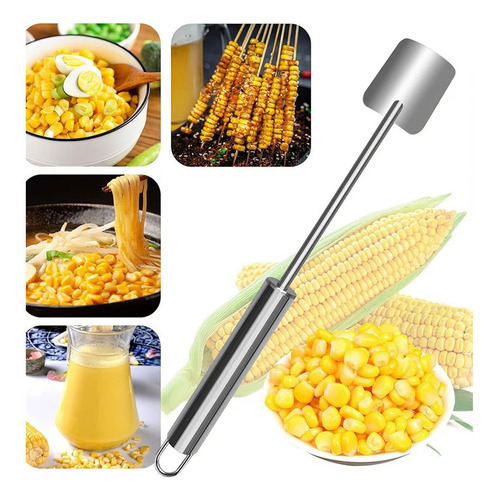 Raspador Acero Inoxidable Cepilladora Rápida De Maíz, Manual