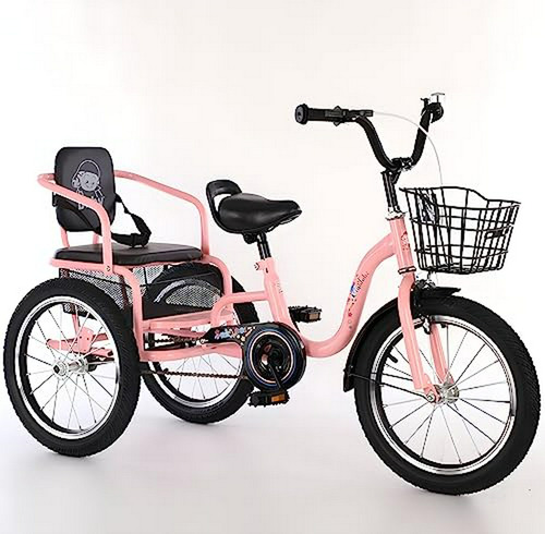 Triciclo-bicicleta Para Niños Con Asiento Para Pasajero/bici