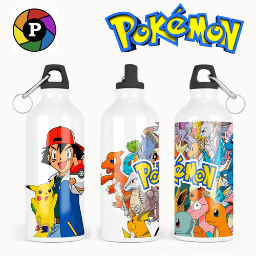 Botella Deportiva Pokemon - Varios Modelos