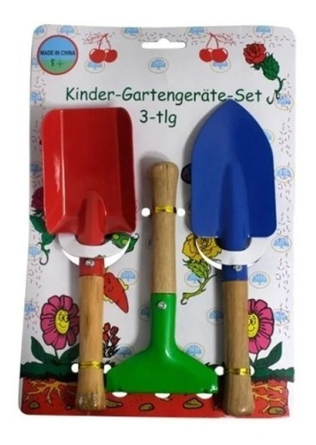 Juego Jardinería Mini Palas + Rastrillos Para Niños