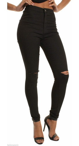 Imagen 1 de 6 de Pantalón Leggins Tipo Jeans Elástico Comodos Para Mujer