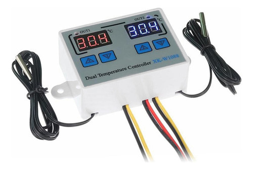 Controlador De Temperatura Duplo Digital Led Cel 110-220v