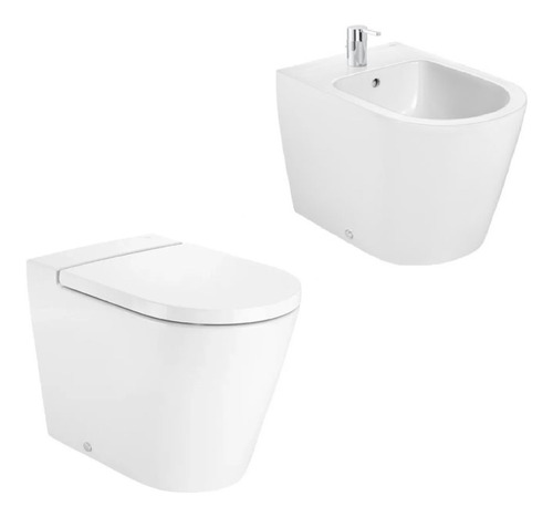 Combo Roca Inspira Inodoro Corto + Bidet