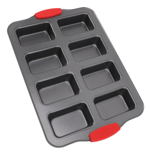 Molde Para Hornear Pan, 8 Cavidades, Mini Acero Al Carbono,