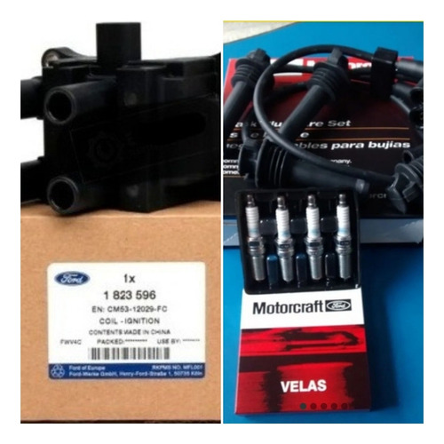 Jgo Bujias/cables Motorcraft/bobina Mot. Sigma 1.6  2013/18