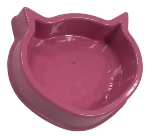 Mini Comedouro Pote Ração Alimentos Gato Pet 150ml Rosa