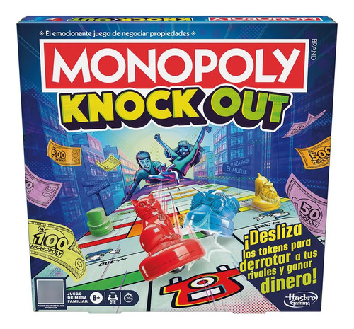 Hasbro Juego De Mesa Monopoly Knock Out Original Lelab