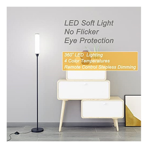 Lámpara De Pie Con Control Remoto Brillantes Para Sala