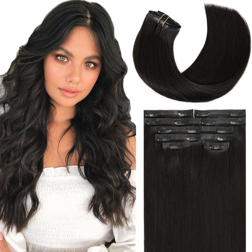 Loxxy Extensiones De Cabello Humano Con Clip, Invisibles, Si