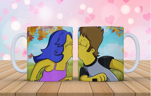 Tazas De Cerámica Importada De Amor Simpsons