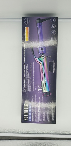 Tenaza Pinza Hot Tools 1 1/2 Tornasol O Arco Iris Xl En Caja Dorado