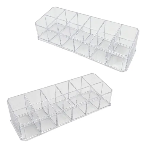 Miao Jin 2pcs Organizador De Lápiz Labial Acrílico De 12 Ran