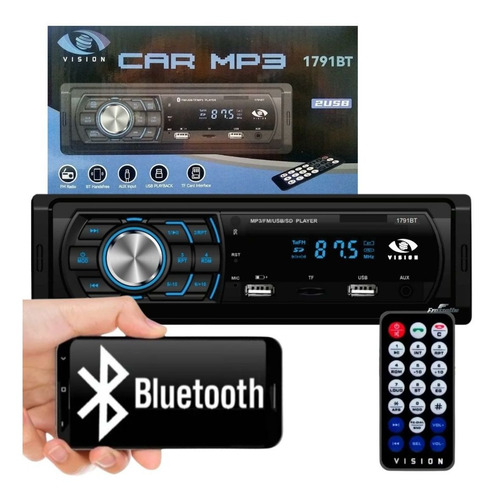 Radio Para Carro Automotivo Bluetooth Potente Som Pendrive