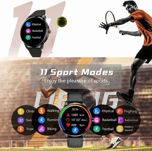 Imagen 2 de 10 de Reloj Inteligente Deportivo Multifunción Smart Watch Unisex