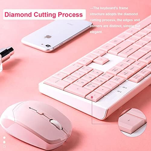 Combo Teclado Inalámbrico Y Mouse, Teclado Inalámbrico 2.4g