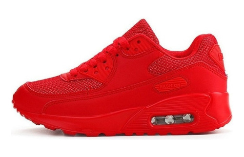 Tenis Para Hombres,tenis De Mujer Air 90 Rojo