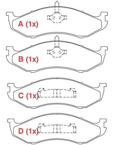 Pastilha Freio Cherokee Troller Carnival Willtec Pw418