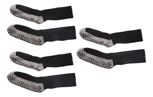 3 Pares De Calcetines De Fútbol Largos Negros Transpirables