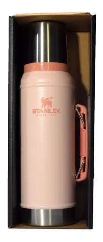 Termo Stanley rosa classic bottle 940 mL Manija retractil ORIGINAL