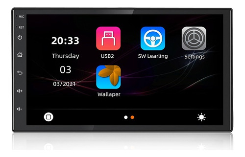 Estereo Doble Din Multimedia Pantalla 7 Android Auto Carplay