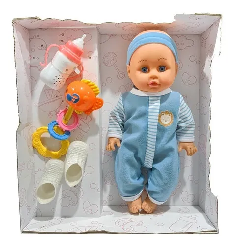 Bebe Juguete Muñeco C/ Ropa Sonidos A Pilas - Sheshu Toys