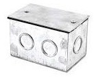 Imagen 3 de 3 de Caja Galbanizada 100 X 100 Y 100 Empaquetadura Y Tapa