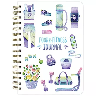 Food And Fitness Journal Meal Journal Diary Workout Wel...