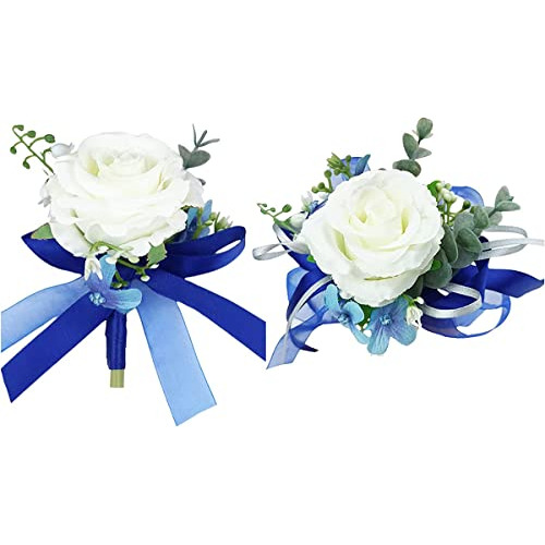 Conjunto De Corsage De Muñeca Y Boutonniere Novio, Nov...