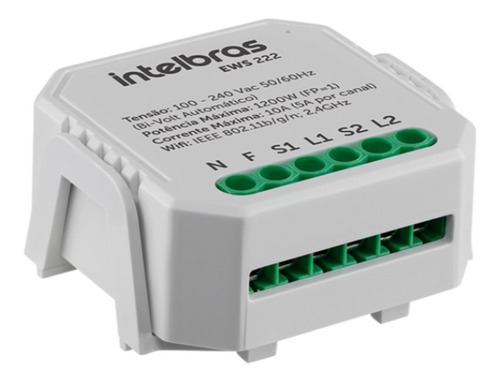 Controlador Inteligente Ews 222 Interruptor Wi-fi Intelbras