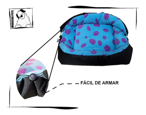 Cama Para Perritos, Marca Morocho, 2 En 1 Colchoneta Y Nido