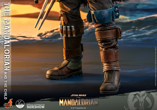 The Mandalorian The Child Grogu Hot Toys 1 / 4 Figura Escala