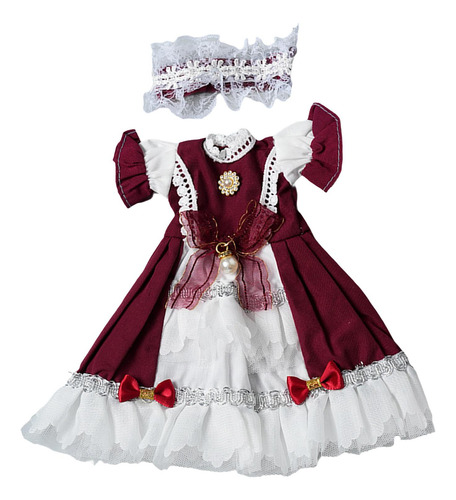 5 Vestido De Princesa Para Muñeca, Haz Tus Propias Rojo