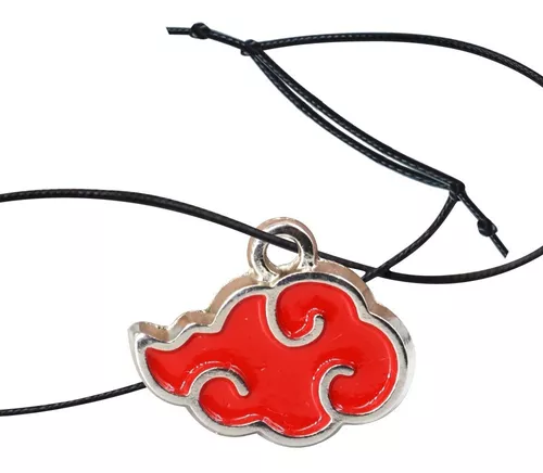 Compre Anime cosplay naruto akatsuki organização nuvem vermelha sinal  pingente colar feminino masculino colar