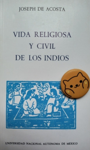 Libro Vida Religiosa Y Civil De Los Indios N 83 Acosta 110g2