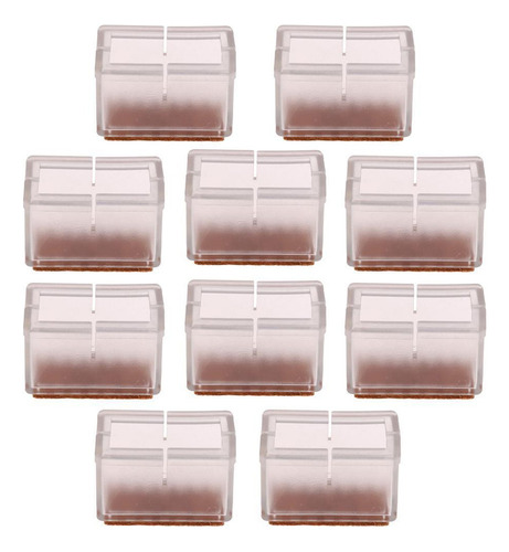 10x Silla Gorras Pies Silicona Silla Gorras Pata Rectangular