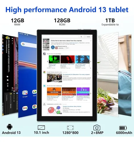 Combo Tablet Con Teclado Lápiz Y Mouse 12gb Ram, 128gb Hd