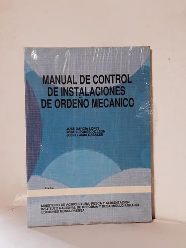 Manual De Control De Instalaciones De Ordeño Mecánico 