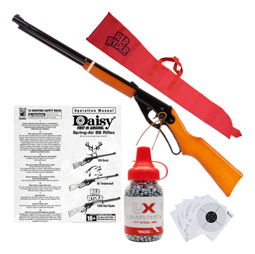 Rifle Red Ryder Daisy 4.5mm Bbs Resorte Madera Funda Xchws P
