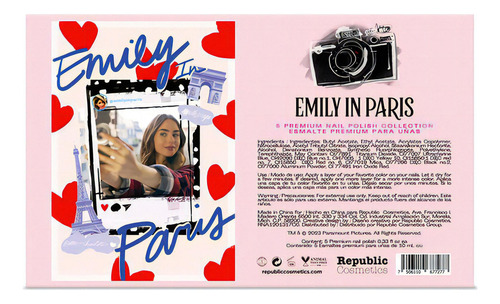 Set de 5 Esmaltes Premium Emily In París Republic Cosmetics