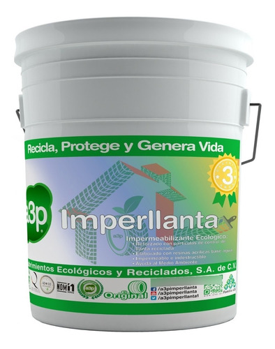 Impermeabilizante A3p Imperllanta | 3 Años | 19 Lts