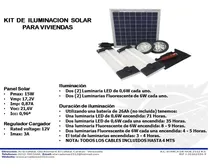 Comprar Panel Modulo Solar Regulador Cargador 4 Lamparas Leds Bateri