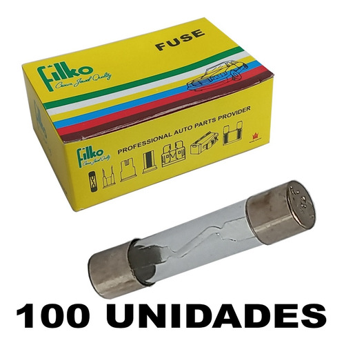 Fusible Automotriz De Vidrio 25 Amperios (pak 100 Unidades)