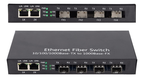 Convertidor Medio Ethernet Portatil 2 Puerto Monomodo Fibra