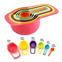 Comprar Cucharas Y Tazas Medidoras Plasticas Set X 6 Repostería 