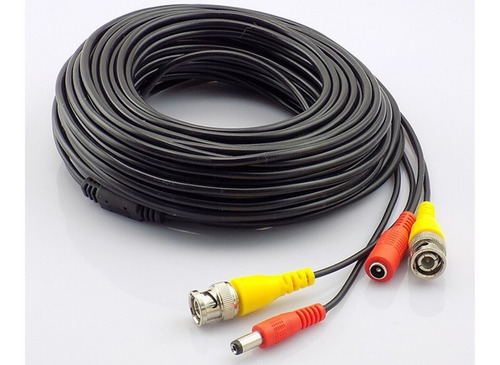 Imagen 4 de 10 de Cable Armado Con Fichas De Alimentación Y Video 20m Pv20