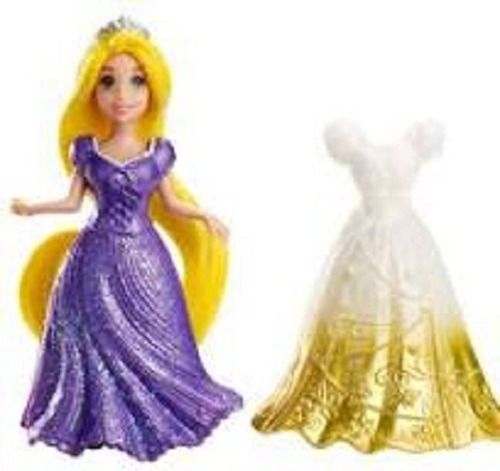 Boneca Miniprincesa Rapunzel Com Vestido Magiclip De 2012