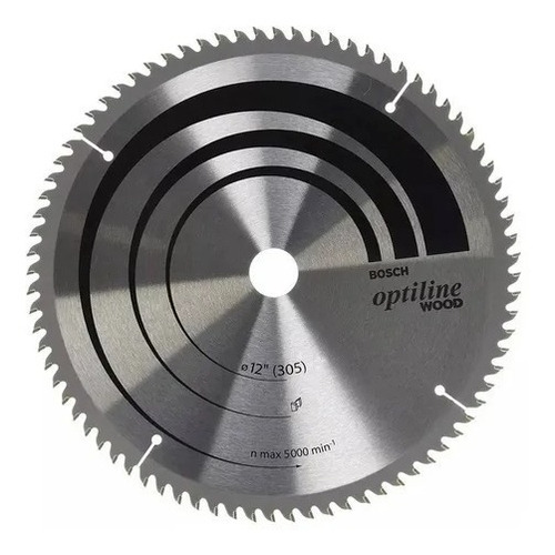 Hoja Sierra Circular Bosch Para Madera 305mm (12 Pul) 60 Die