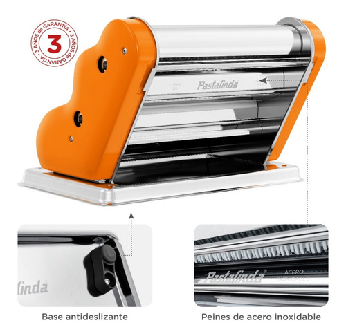 Imagen 3 de 9 de Pastalinda Máquina Clásica 260 Naranja