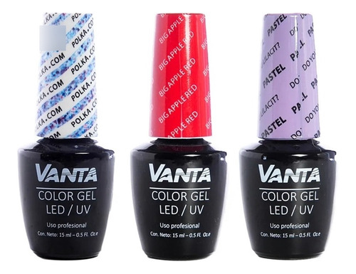 Vanta X3 Esmaltes Semipermanentes Gel On-off Cabina X 15 Ml