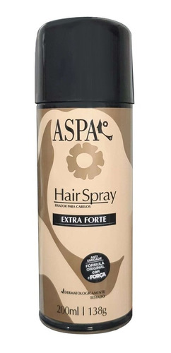 Aspa Hair Spray Fixador Para Cabelos 200ml - Extra Forte